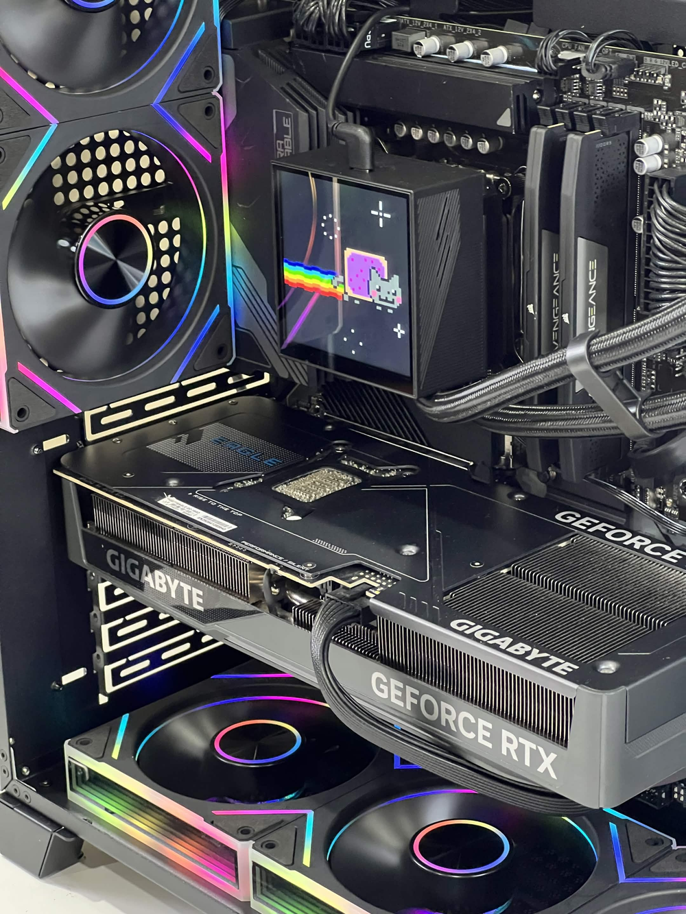 Nyan Pro (Intel I9-14900KF + RTX 5070TI 16GB + 32GB DDR5) Gaming PC
