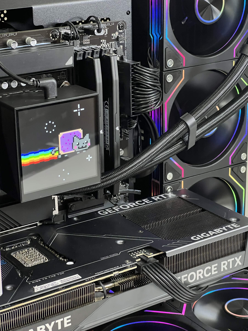 Nyan Pro (Intel I9-14900KF + RTX 5070TI 16GB + 32GB DDR5) Gaming PC