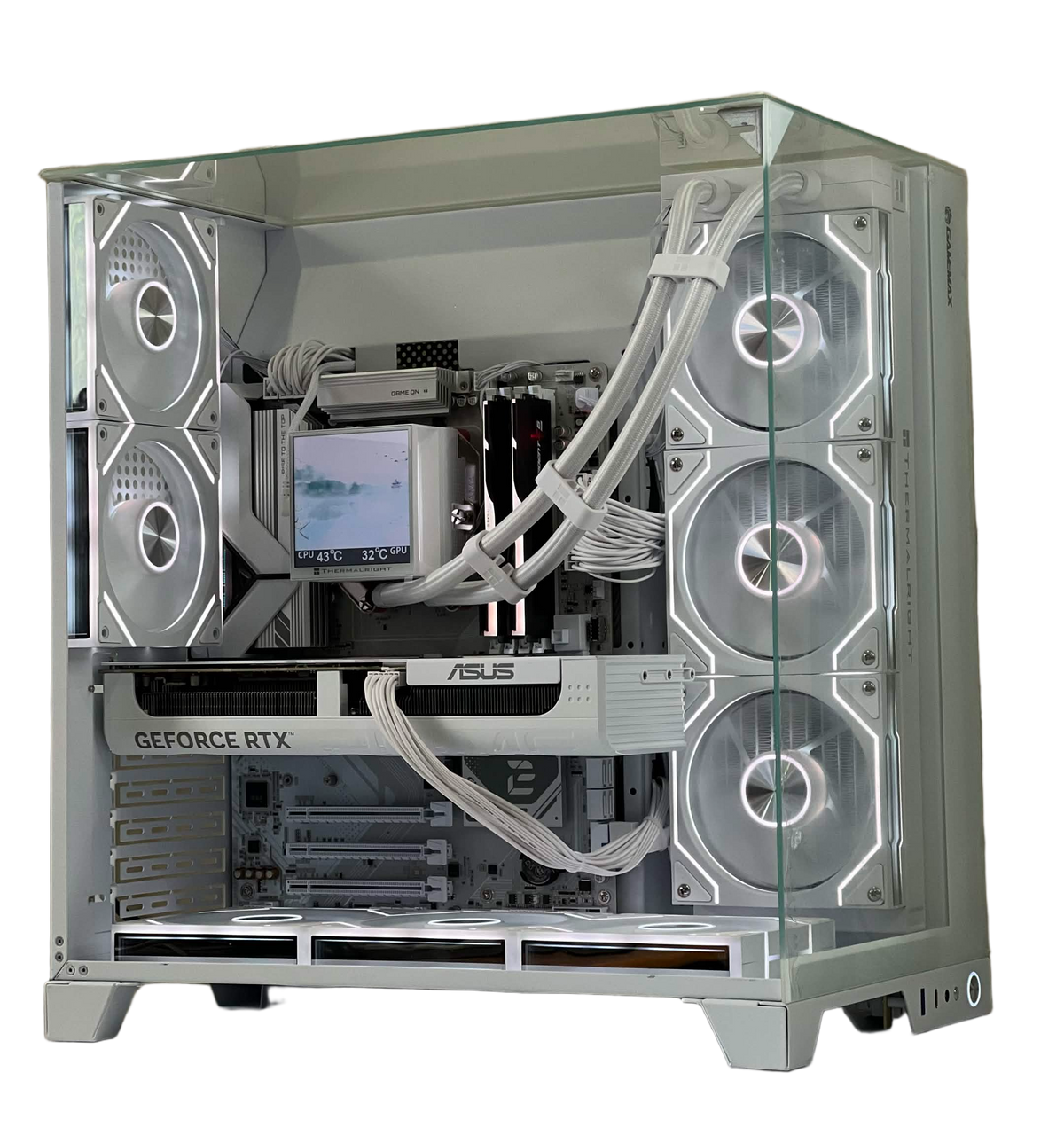 Trident Ice Gaming PC (Ryzen 7 9700X + RTX 5070 + 32GB DDR5)